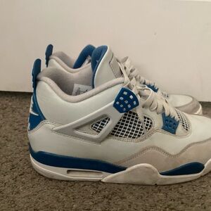 Jordan Blue and White Sneakers with Air Cushioning
